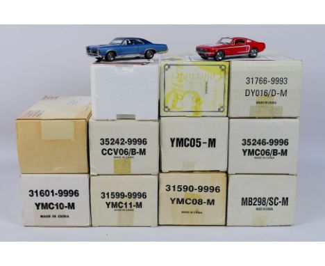 Matchbox Collectibles - A boxed group of nine diecast vehicles predominately from Matchbox Collectibles 'American Muscle'. Lo