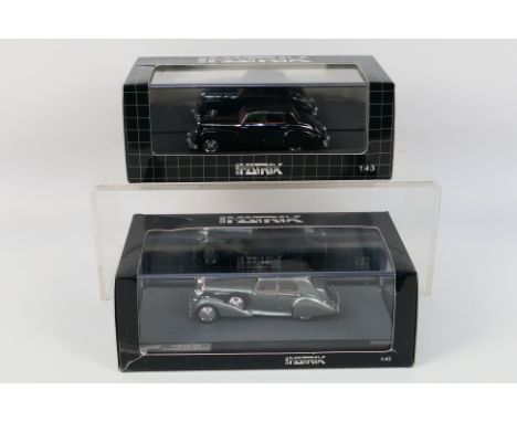 Matrix - 2 x limited edition cars in 1:43 scale, a 1938 Alvis 4.3 litre Charlesworth Saloon which is number 159 of only 400 m