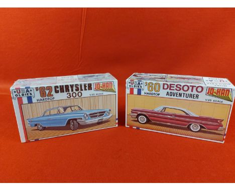2 x Jo-Han USA Oldies model kits 1 opened and  1 sealed.  Scale 1:25.