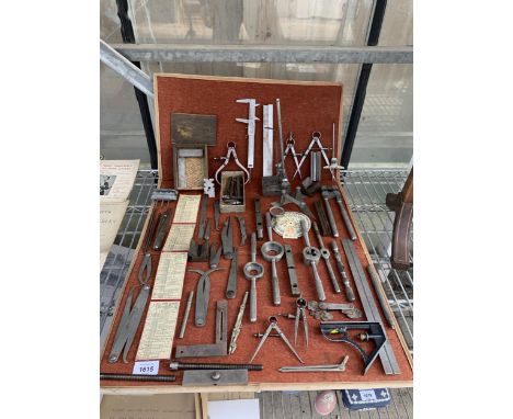 A LARGE QUANTITY OF PRECISION ENGINEERING TOOLS TO INCLUDE CALIPERS AND TAPS ETC