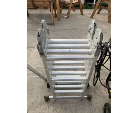 A MULTIFUNCTIONAL ALUMINIUM FOLDING LADDER