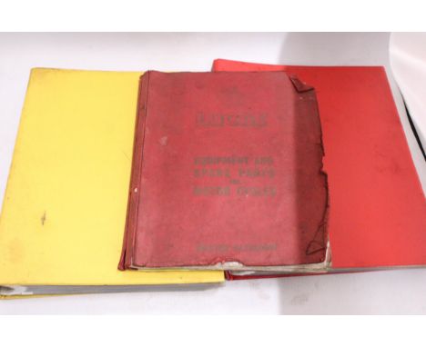 A QUANTITY OF VINTAGE LUCAS MOTORCYCLE PARTS CATALOGUES