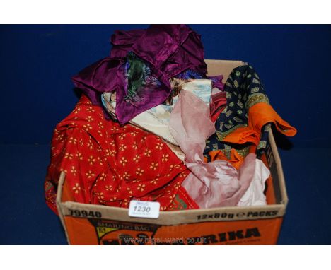 A quantity of miscellaneous vintage Scarves
