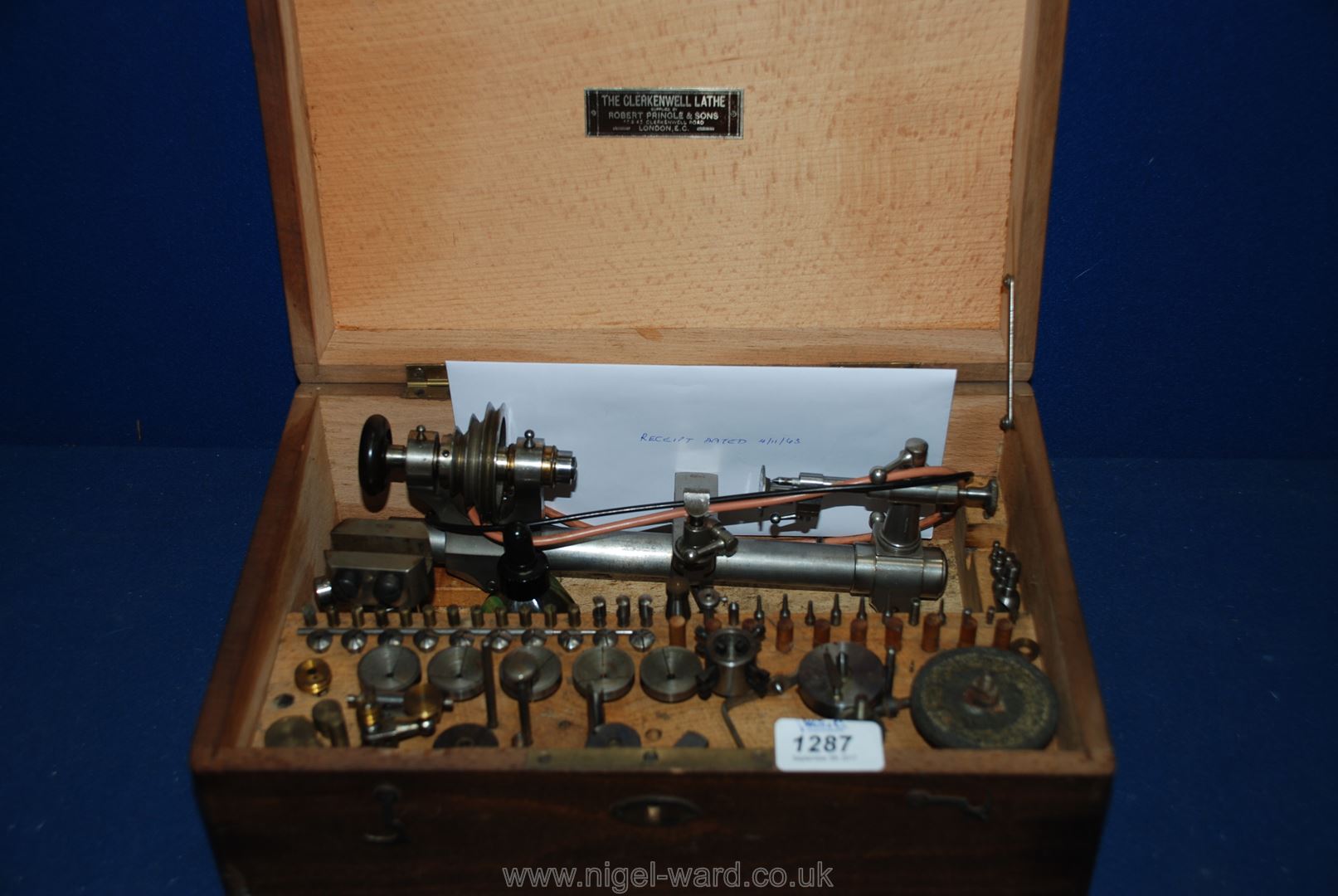 A Clerkenwell Watch/Clockmaker's Lathe, made by Robert Pringle & Sons