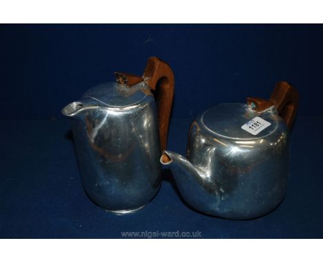 A Picquot ware Teapot and Coffee Pot