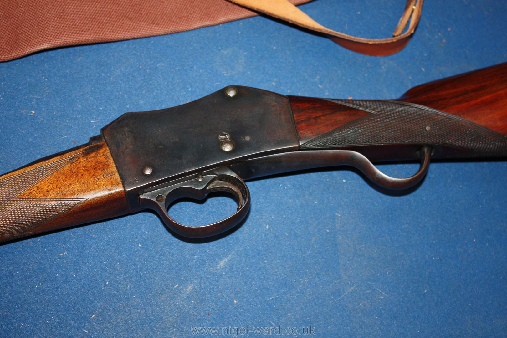 A Martini Henry, Belgian single shot 410 Shotgun, serial no. 7137