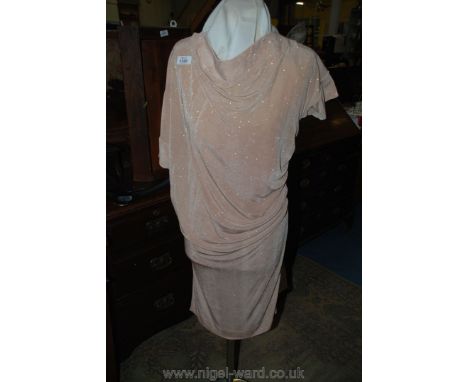 A vintage Vivienne Westwood "Anglomania" pink and lurex Dress, size XS