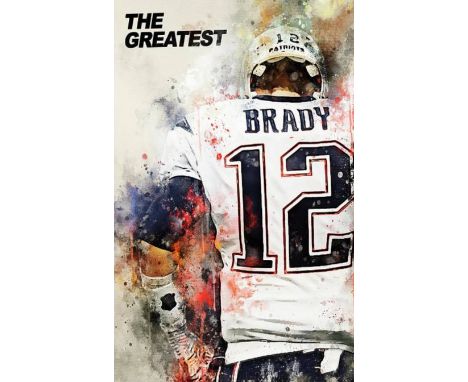 Tom Brady Collage Patriots Art Wall Indoor Room Outdoor Poster - POSTER  20x30