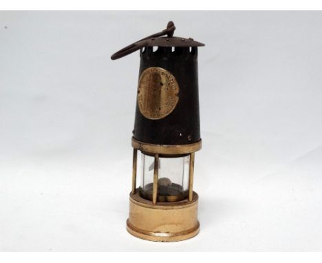 Miner's lamp - A Type S1 Ministry of Power safety lamp with embossed Berwood Engineering Co Ltd Victoria &amp; Albert Docks, 