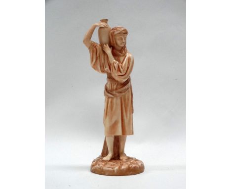 Royal Worcester - An early 20th century Royal Worcester porcelain figure of a Middle Eastern water carrier, puce mark to base