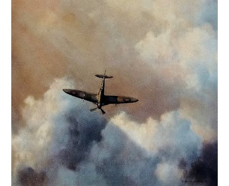 After David Shepherd (1931-2017) Immortal Hero, A Spitfire In Flight Limited edition print 299/960 Blind stamp Signed in penc