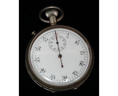 British military issue - A bomb top wind pocket watch bearing broad arrow mark to back Patt.4 and 41453, with multi bridge mo