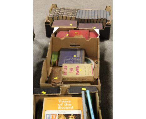 FOUR TRAYS OF VINTAGE BOOKS 