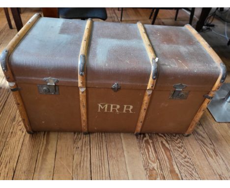 A vintage travel trunk 