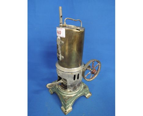 An early 20th century Gebruder Bing model steam engine, marked GBN in lozenge