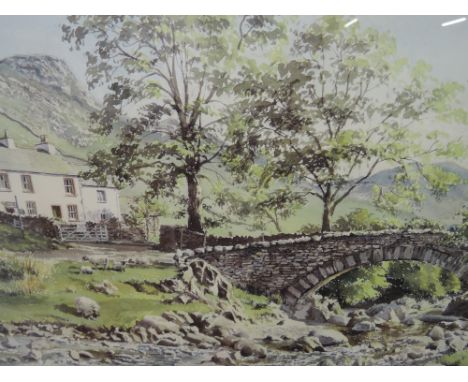 A Limited Edition print after Graham Carver, Clear Waters, Cockley Beck, Cumbria, signed