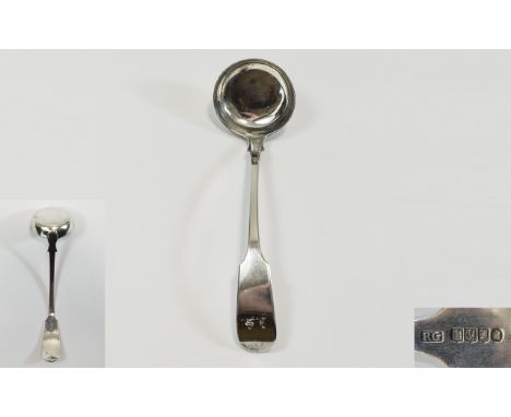 A Rare Scottish - 18th Century Silver Ladle by Robert Gray of Glasgow. The World Renowned Scottish Silversmith. Hallmark Edin