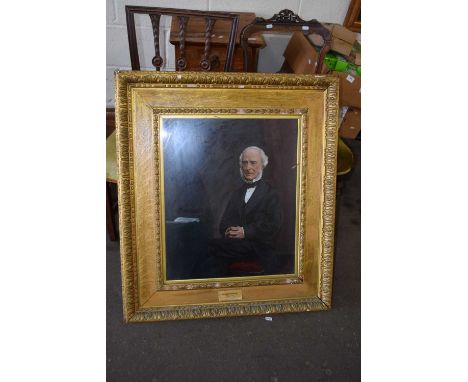 United States interest - a portrait of Sir Warner Springwalker (1810-1899), oil on board, gilt framed