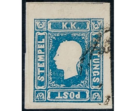 1858/59 - Effigy on the left (1,05 k) blue and (1,05 k) lilac grey - Cert. Raybaudi for the first and Sorani for the second (