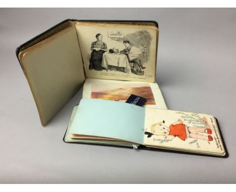 THREE VARIOUS SKETCH ALBUMS AND AN AUTOGRAPH BOOK