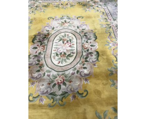 LARGE 20TH CENTURY CHINESE WOOL CARPET