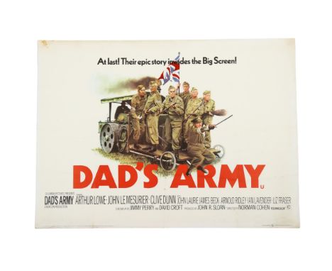 Dad's Army (1971), British Quad film poster, Columbia pictures, 30 x 40 inchesOriginally folded and then stored flat - Fine 