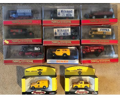 A collection of Matchbox modes, Dinky and Corgi to include AA Motoring Memories, Dinky Heinz 1950 Ford E83W 10 CWT, Matchbox 