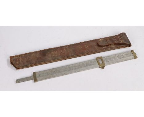 First World War British, Apparatus, Observation of Fire, Slide Rule Mark VI, maker J.A Nicholl &amp; Co, London, dated 1916, 