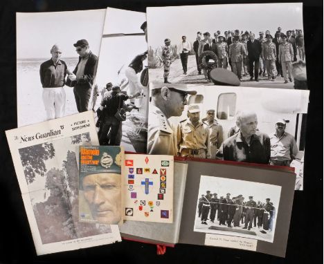 Grouping of ephemera realating to Field Marshal Sir Bernard Montgomery, including a photograph album dated 7th May 1967 prese