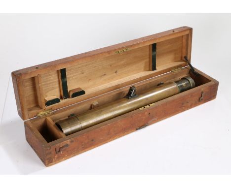 First World War British Gun Sighting Telescope by Watson &amp; Sons, London, makers details and date 1918 to tube, held in fi
