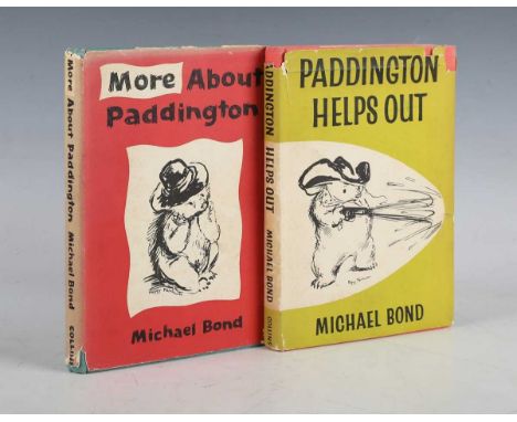 BOND, Michael. More About Paddington. London: Collins, 1959. First edition, 8vo (198 x 130mm.) Illustrations by Peggy Fortnum