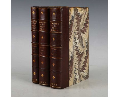 SOUTHEY, Thomas. A Chronological History of the West Indies. Longman, Rees et al., 1827. 3 vols., first edition, 8vo (214 x 1