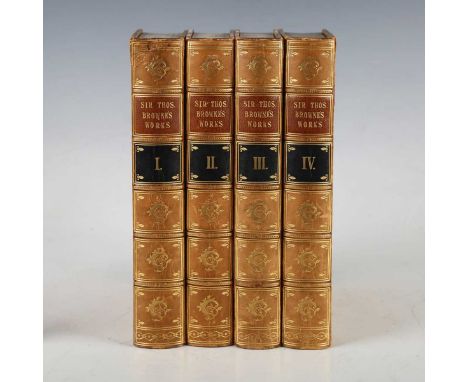 BROWNE, Thomas. Sir Thomas Browne’s Works Including His Life and Correspondence… edited by Simon Wilkin. London: William Pick