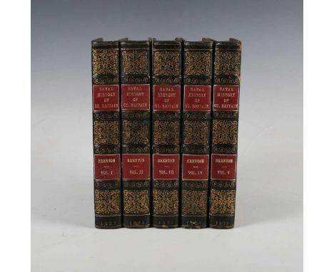 BRENTON, Edward Pelham. The Naval History of Great Britain, from the Year MDCCLXXXIII to MDCCCXXII. London: C. Rice, 1823-182