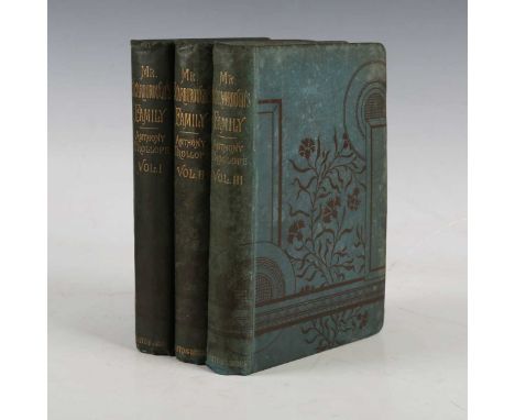 TROLLOPE, Anthony. Mr. Scarborough’s Family. London: Chatto &amp; Windus, 1883. First edition in book form, 8vo (185 x 122mm.