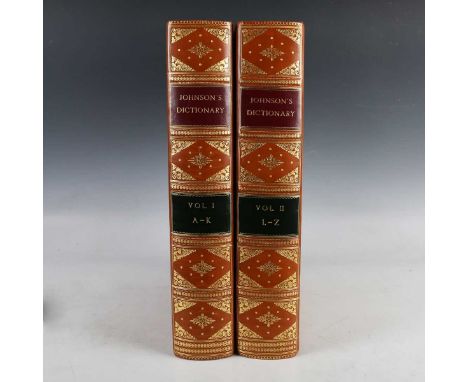 JOHNSON, Samuel. A Dictionary of the English Language: In Which the Words are deduced from their Originals… by Examples From 