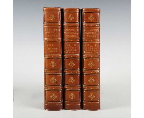 BINDINGS. – Edmund SPENSER. The Poetical Works of… edited by J.C. Smith. Oxford: at the Clarendon Press, 1909-1910. 3 vols., 