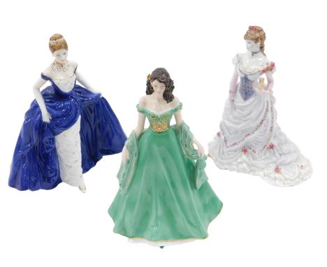 Two Coalport ladies, to include Coalport Elisa, and a Coalport limited edition Midnight Debut, together with a limited editio