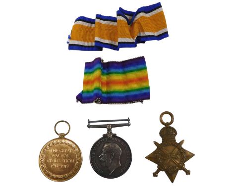 A pair of WWI medals, a British War medal and a Victory medal, awarded to 8580 Private J Smith West Riding Regiment, together