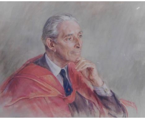 After T Mendoza. Portrait of Viscount Tonypandy, artist signed limited edition print number 97/125, 29cm x 43cm, bearing insc