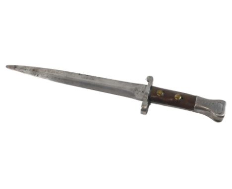 A Victorian Lee Metford bayonet, marked Wilkinson's of London and war department stamped, dates for 1890, 1911, no scabbard.