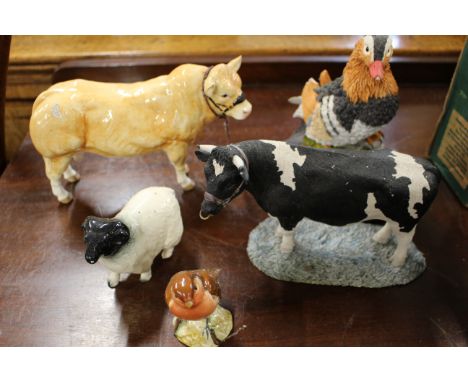 Collection of ceramic animals to include Border fine arts (some of these items may have breakages)