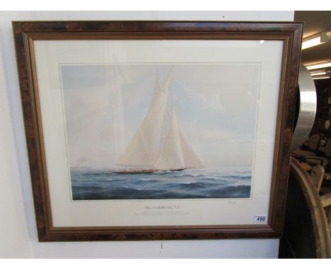 L / E and signed print - The Americas Cup