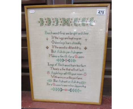 Framed tapestry