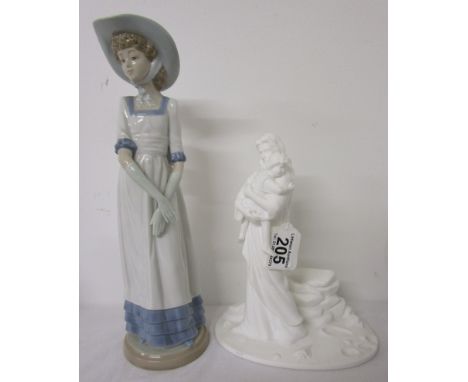 Lladro Nao lady figure and Lenox Parian type figure