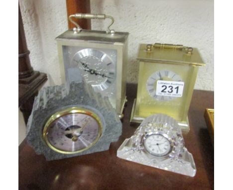3 clocks &amp; barometer