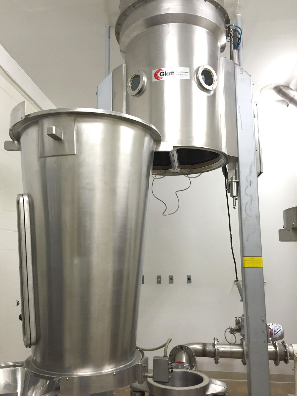 Glatt Fluid Bed Granulator with multiple inserts, Model GPCG15, SN