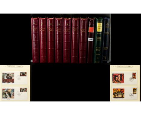 Collection Of 10 Stamp Albums Containing Mostly First Day Covers And Coin Covers All Related To The History Of World War II, 