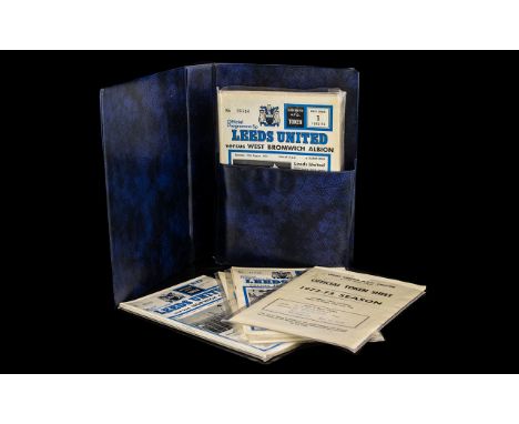 Collection of Leeds United Home Programmes 1972/73, &amp; Manchester United Home Programmes 1970/1973. Leeds United Programme