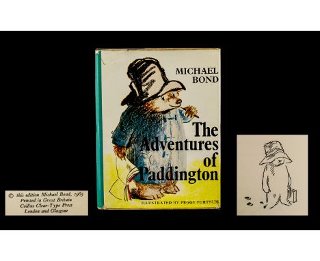 The Adventures of Paddington Hardback Book with Cover by Michael Bond.  Illustrated by Peggy Fortnum.  First Edition, excelle